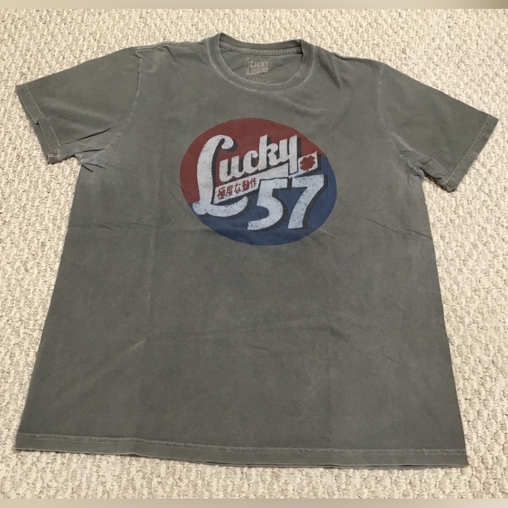 Lucky Legend Mens S/S Grey Tee (Lucky 57)